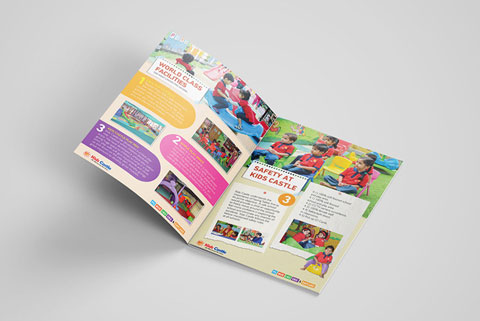 Kidscastle - enquiry booklet design
